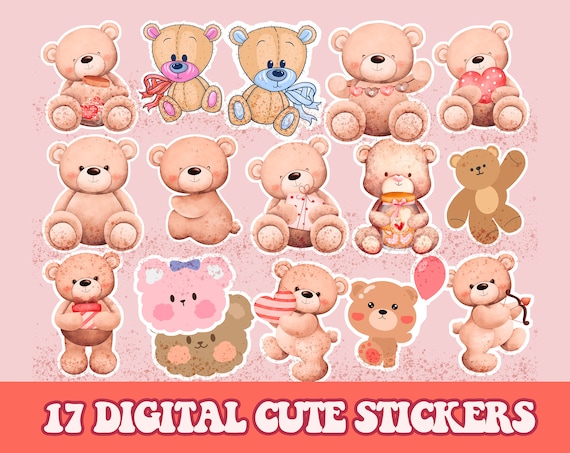 Cute Polar Bear Stickers, Illustrated Stickers, American Travel Stickers,  Clear Stickers, Stickers for Scrapbook, Cute Bear Stickers 