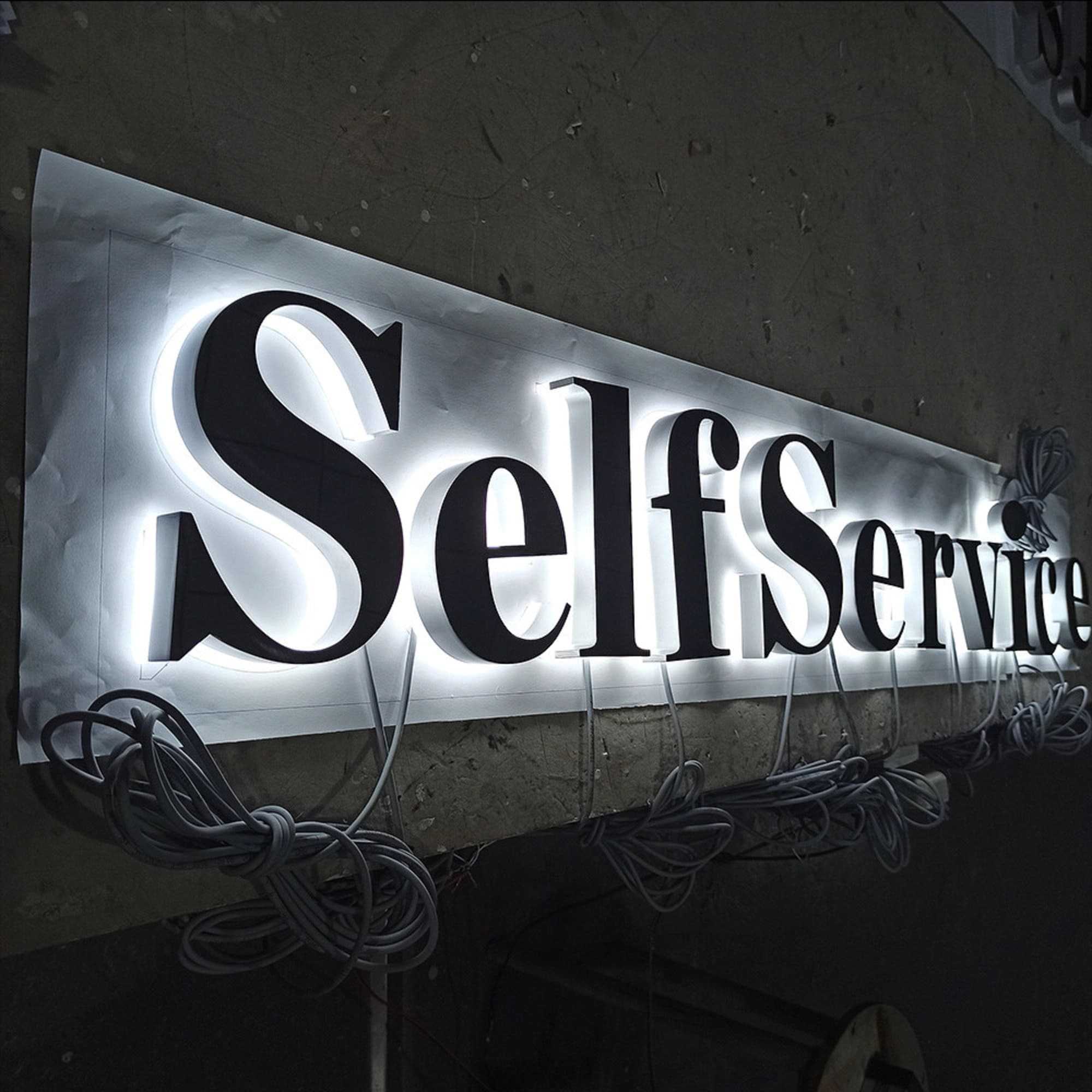 Led Backlit Signage, Custom Led Logo Sign, 3D Design Custom Logo Sign