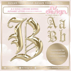 Letras 3D A-Z Gold Chrome, Alfabeto Gold Chrome, Alfabeto Chrome, Letras PNG, Clipart Gold Chrome, Fonte Gótica