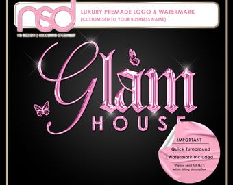 Beauty Industry Logo Design, Premade Logo Design, Beauty Branding Design, Premade Business Brand, Customise Business Name, Pink and Black