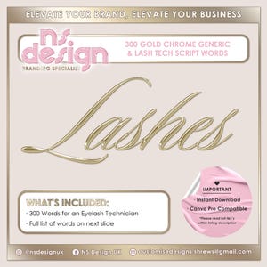 300 palabras en 3D de "Técnico de Pestañas" en cromo dorado, palabras en cromo dorado, palabras PNG, imágenes prediseñadas en cromo dorado, fuente script, técnico de pestañas, palabras genéricas