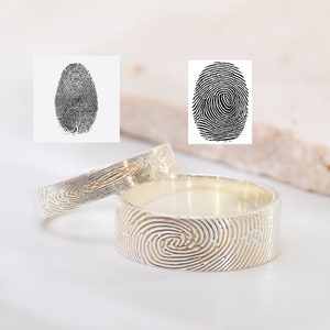 Actual Fingerprint Ring • Dog Nose Print Ring • Eternity Ring • Promise Ring • Customized Ring • Memorial Gift • Mother's day gift • Father's Day Gift