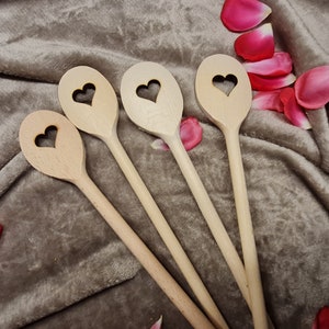 Wooden cooking spoon with heart cutout, cooking spoon dad, mom, grandma, grandpa, personalized cooking spoon, favorite chef, favorite cook image 5