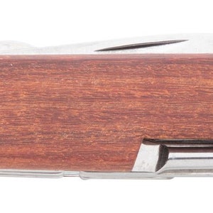 Pocket knife folding knife wood with engraving image 8