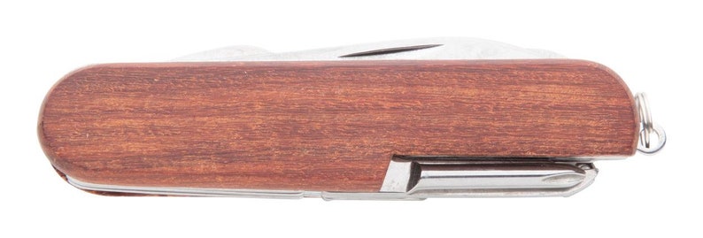 Pocket knife folding knife wood with engraving image 8