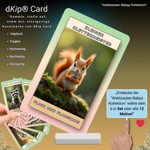 Waldzauber-Babys: Nachhaltige Grußkarten von dKip Cards – Tiermotive für Naturfreunde, Geschenke & Dekoration, Herzkarten