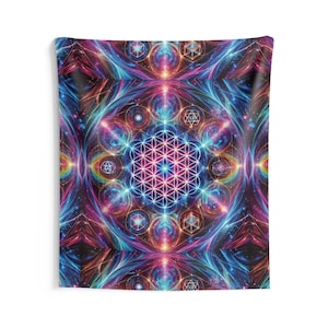 Sacred Geometry Dream | Flower of Life Wall Tapestry