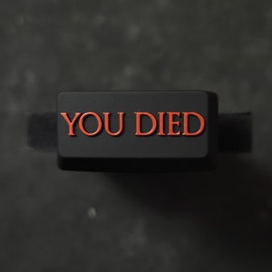 YOU DIED Artisan Keycap do przełączników mechanicznych Cherry, wysokiej jakości prezent dla gracza