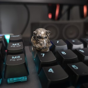 T60 Power Armor Keycap, Artisan Key cap, High quality video game gift, For Cherry MX