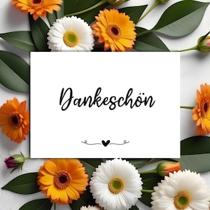 Dankeschön Postkarte A6 | schöne schlichte Karte mit der Aufschrift "Dankeschön" | Hochwertige Dankeskarte als Geschenk zum bedanken | Danke