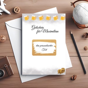 Gutschein für personalisiert Rubbelkarte | Rubbellos hochwertig personalisierbar | A6 schöne schlichte minimalistische Karte zum Rubbeln