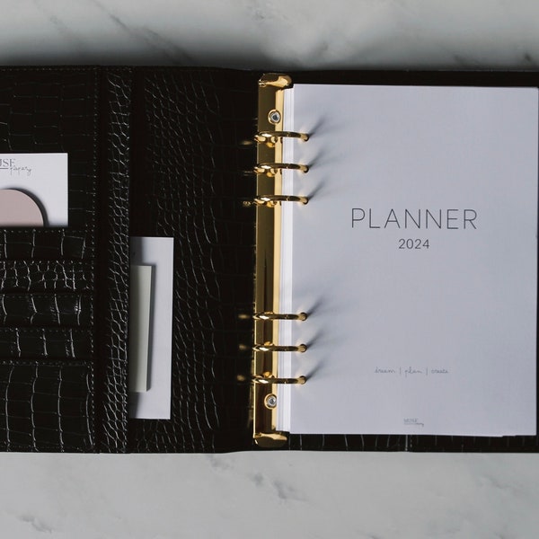 Ringbuch Planer | Binder | A5 Planer | Croc Agenda | vegan