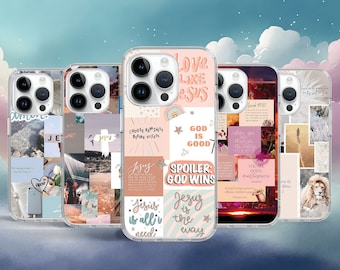 Bible Verse Quote Christian Phone Case for iPhone 16 15 14 Pro Max 13 12 Mini  X Case for Samsung S25 S24 S23 S22 Google Pixel 6