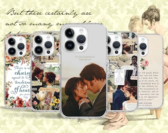 Jane Austen Quote Pride Prejudice Novel Phone Case for iPhone 15 14 Pro Max 13 12 11 Mini XR / Case for Samsung S24 S23 S22 A15 Google Pixel