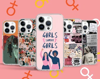 Feminist Women Right Girl Power Phone Case for iPhone 16 15 14 Pro Max 13 12 Mini  / Case for Samsung S25 S24 S23 S22 / Google Pixel 8