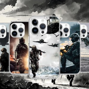 Leger Soldaat Militaire Vliegtuigen Luchtmacht Telefoonhoesje voor iPhone 16 15 14 Pro Max 13 Case voor Samsung S25 S24 S23 S22 A14 Google Pixel 7