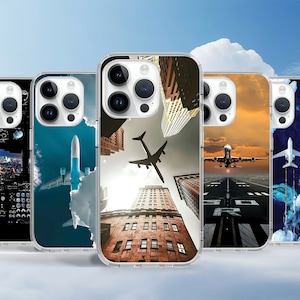 Luchtvaart Vliegtuig Telefoon Case voor iPhone 16 15 14 Pro Max 13 12 6 Mini X Case voor Samsung S25 S24 S23 S22 A16 15 Google Pixel 8A 7A 6