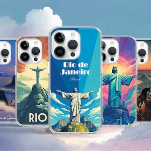 Cristo Redentor Río De Janeiro Dios Jesús Brasil Funda de Teléfono para iPhone 16 15 14 Pro Max 13 12 Funda para Samsung S25 S24 S23 Google Pixel