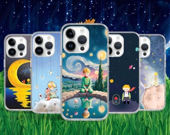 Funda clásica de El Principito para iPhone Air 17, 16, 15, 14 Pro Max Plus, 12 Mini, Samsung S26, S25, S24, S23 Ultra y Google Pixel.