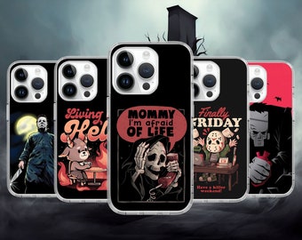 Cute Devil Ghost Funny Quote Phone Case for iPhone 16 15 14 Pro Max 13 12 Mini  X / Case for Samsung S25 S24 S23 S22 S20 Google Pixel
