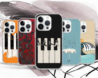 Piano Music Art Girly Phone Case for iPhone Air 17 16 16e 15 14 Pro Max Plus Mini / Case for Samsung S26 S25 S24 S23 Ultra FE / Google Pixel