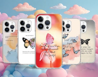 Healing Verse Quote Phone Case for iPhone 16 15 14 Pro Max 13 12 6 Mini  X Case for Samsung S25 S24 S23 S22 Google Pixel 8A 7A 7