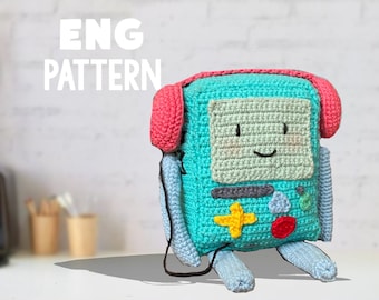 Adventure Time BMO crochet amigurumi pattern