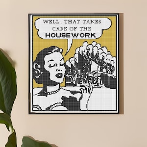Retro Vintage Pop Art Comic Cross Stitch Pdf Pattern