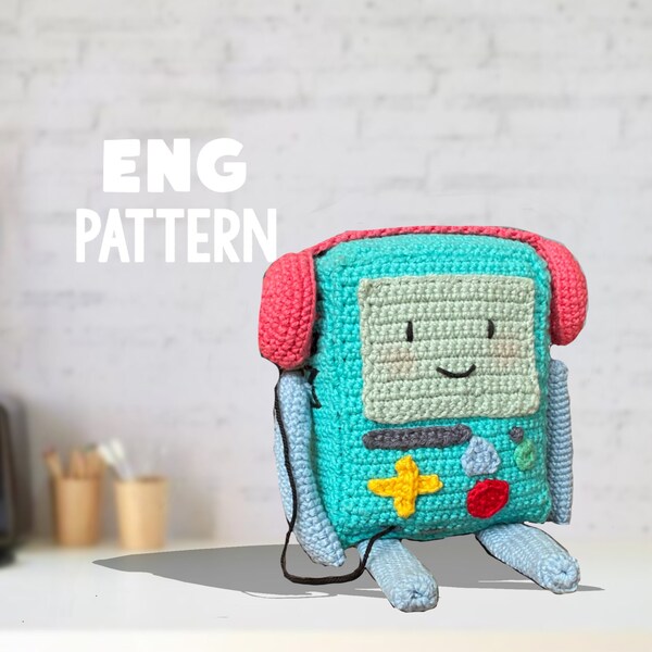 Adventure Time BMO crochet amigurumi pattern