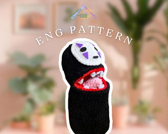 No Face Spirited Away amigurumi crochet plushie pattern