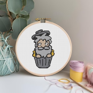 Stardew Valley Linus Character Cross Stitch Embroidery Pdf Pattern Download-beginner friendly