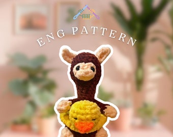 Alpaca Lama Amigurumi Crochet Plushie Pattern