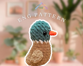 Cute Crochet Duck Plushie Pattern (PDF Download)