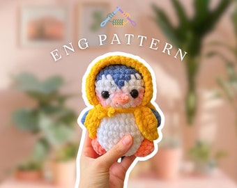 Cute amigurumi penguin crochet plushie pattern