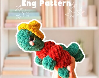 Amigurumi cute Halloween Pumpkin Turtle Crochet Plushie Pattern