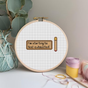 Stardew Valley Quote Cross stitch embroidery pattern- cute, funny, beginner friendly