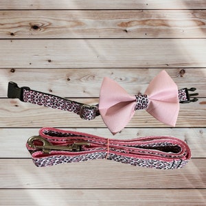Pink Cheetah print Dog Collar