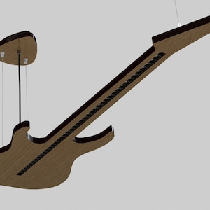 Während meine Gitarre sanft leuchtet | Hängeleuchter | Dekorative Beleuchtung | Deckenlampe | Skandinavische Lampe | Gitarrenlampe | Licht