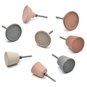 Pastel Terracotta Cabinet Knob | Dome & Funnel Shape Drawer Pull | SHILPWARE