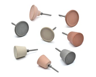 Exquisite Dome Shape Pastel Color Matte Terracotta Cabinet Knobs