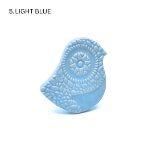 Ceramic Bird Cabinet Knob | Decorative Handmade Drawer Pull | SHILPWARE