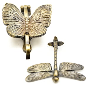 Antique Brass Butterfly Door Knocker Rustic Decor | UPVC | Front Door Furniture Shilpware
