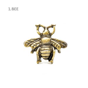 Antique Brass Animal Drawer Knob | Handmade Iron Cabinet Pull | SHILPWARE