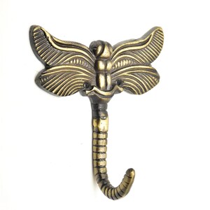 Gancho de parede antigo em latão com formato de animal | Ganchos decorativos de metal | SHILPWARE