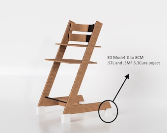 Asiento elevador Stokke modelo 3d