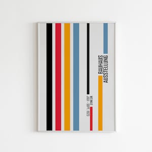 Bauhaus Ausstellung Exhibition Print | Digital Print | Bauhaus | Digital Download | Printable Wall Art | Modern Art | Gallery Print