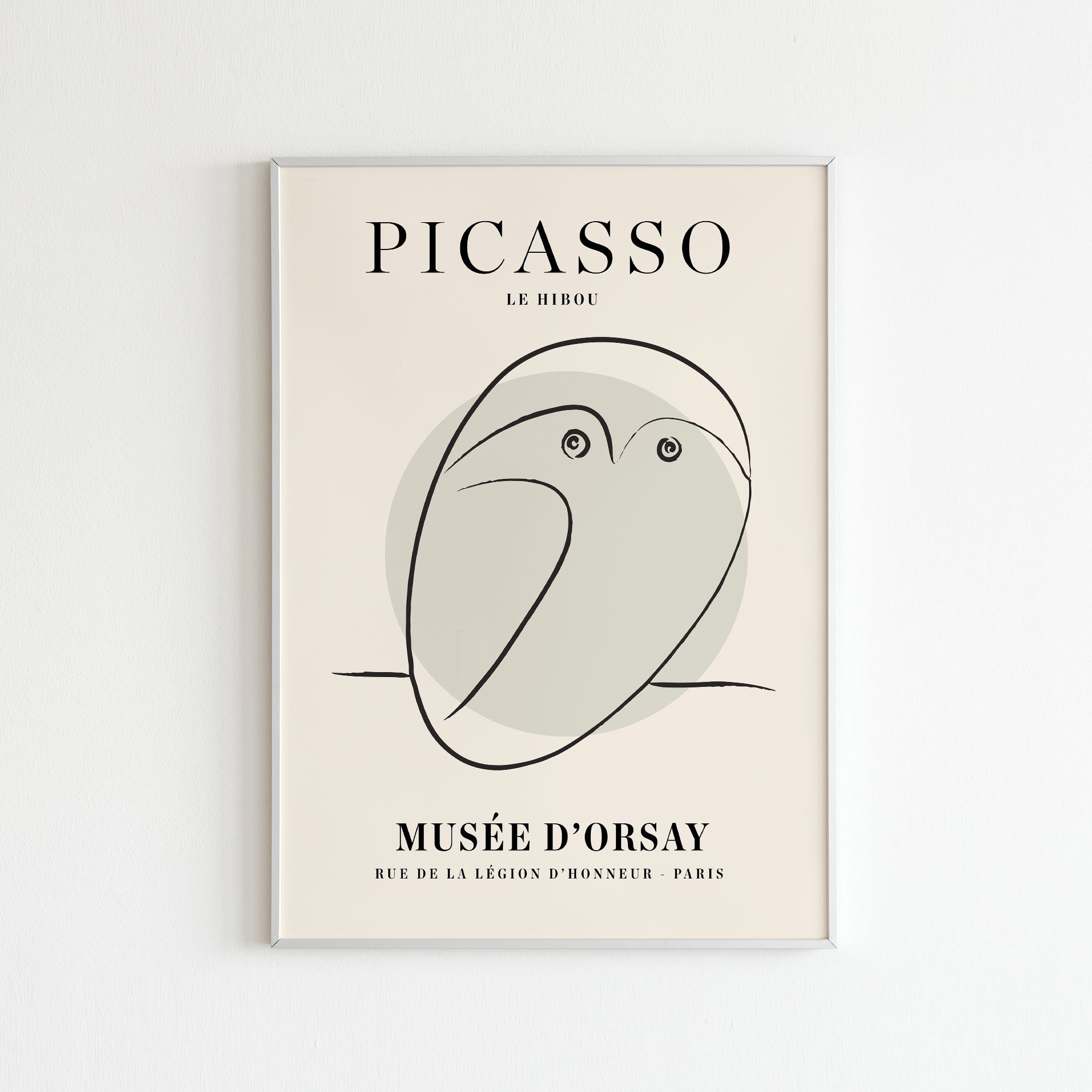 Pablo Picasso The Owl Exhibition Print | Digital Print | Picasso Poster | Digital Download | Printab