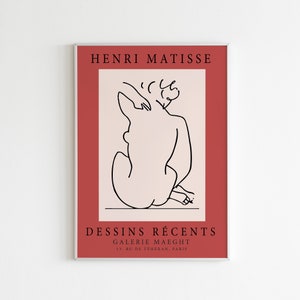 Henri Matisse Galerie Maeght Exhibition Poster | Digital Print | Matisse Poster | Digital Download | Printable Wall Art | Boho Print