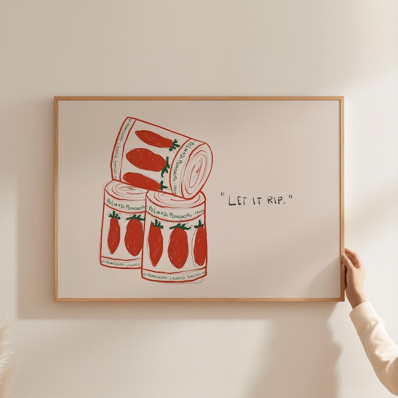 Let It Rib Let It Rip Bear Poster - Kitchen Canvas Wall Art Decor for Gifts - Etsy