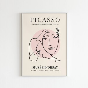 Pablo Picasso Girl Exhibition Print | Digital Print | Picasso Poster | Digital Download | Printable Wall Art | Boho Print | Cubism Art